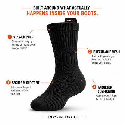 ShiftLock™ Work Socks