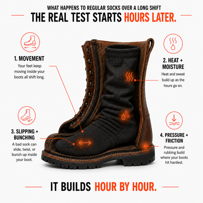 ShiftLock™ Work Socks