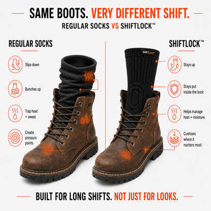 ShiftLock™ Work Socks
