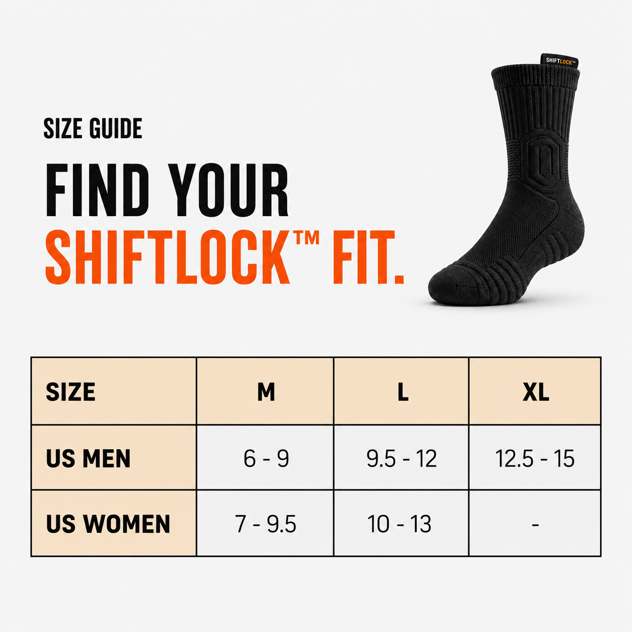 ShiftLock™ Work Socks